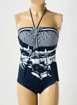 Maillot De Bain 1 Pièce Sunflair Bleu Haut Soutien-gorge Moulé