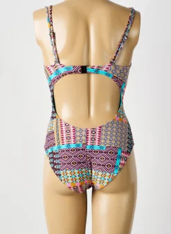 Maillot De Bain 1 Pièce Sunflair Violet Haut Soutien-gorge Moulé