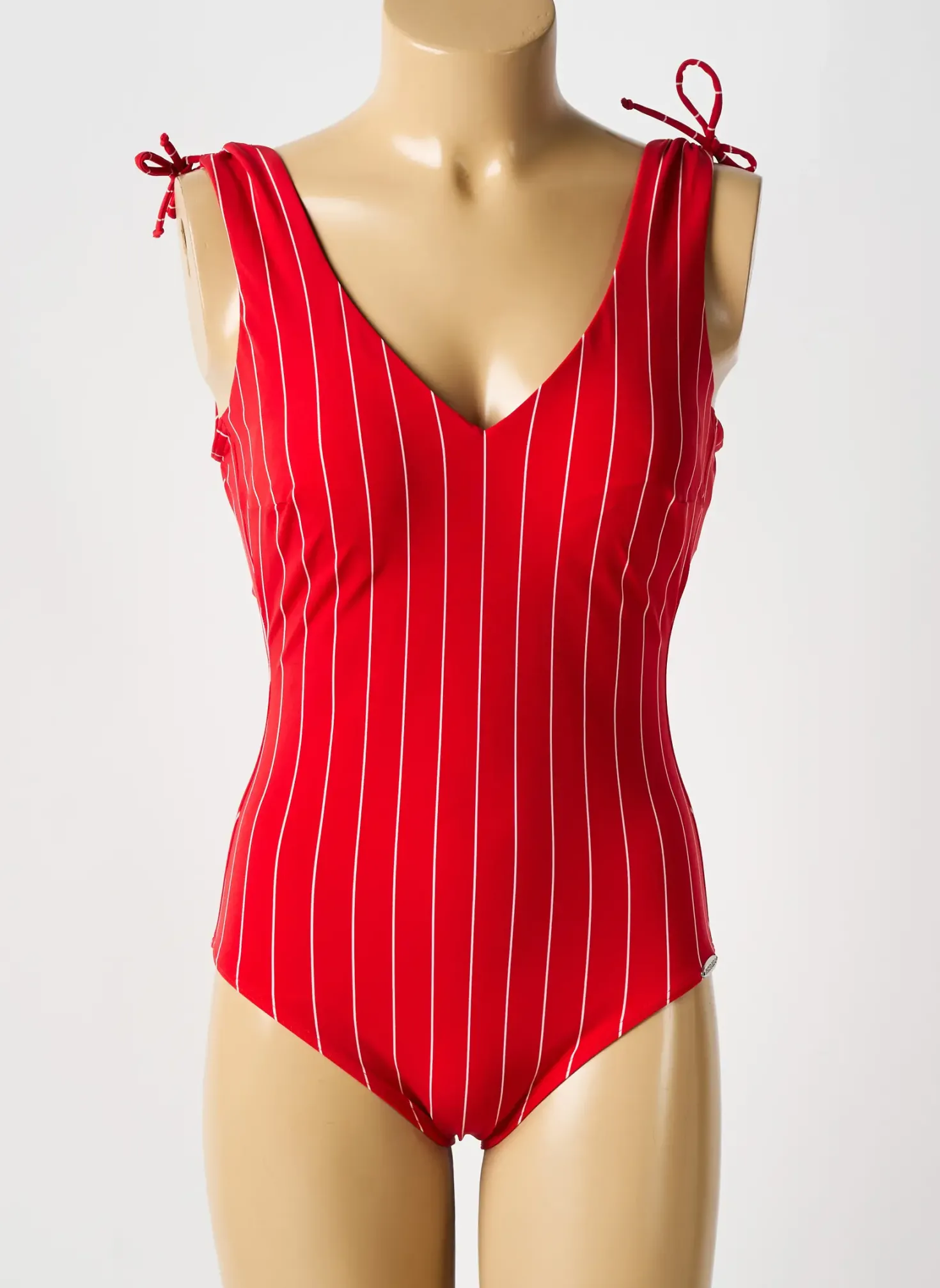 Maillot De Bain 1 Pièce Sunflair Rouge Haut Soutien-gorge Moulé