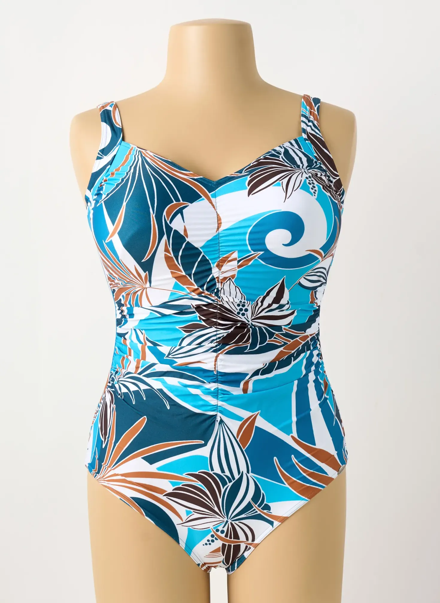 Maillot De Bain 1 Pièce Sunflair Bleu Haut Soutien-gorge Moulé