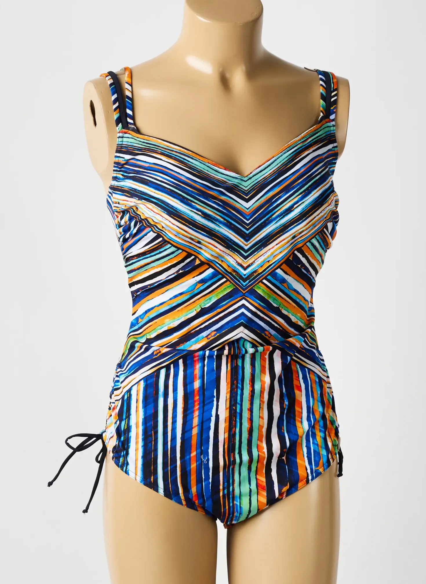Maillot De Bain 1 Pièce Sunflair Bleu Haut Soutien-gorge Moulé