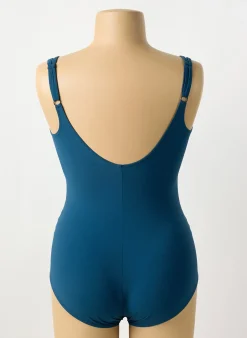 Maillot De Bain 1 Pièce Sunflair Bleu Haut Soutien-gorge Moulé