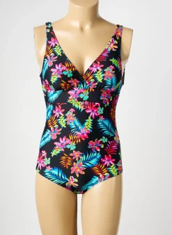 Maillot De Bain 1 Pièce Sun Project Noir Haut Soutien-gorge Avec Mousse De Rembourrage Amovible