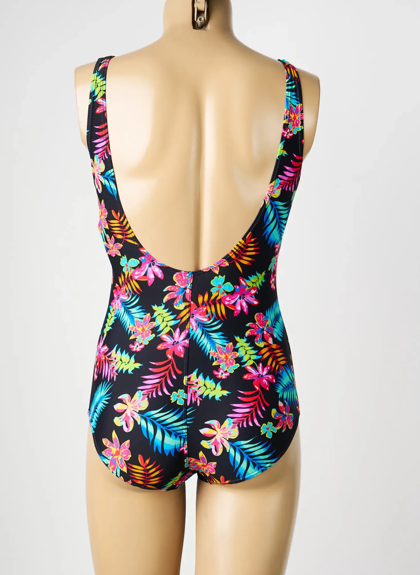 Maillot De Bain 1 Pièce Sun Project Noir Haut Soutien-gorge Avec Mousse De Rembourrage Amovible
