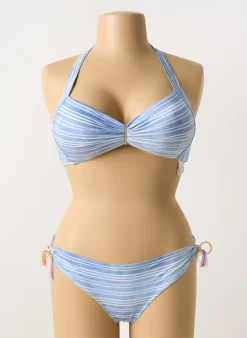 Maillot De Bain 2 Pièces Watercult Bleu Haut Soutien-gorge Balconnet