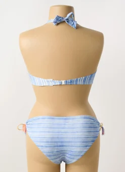 Maillot De Bain 2 Pièces Watercult Bleu Haut Soutien-gorge Balconnet