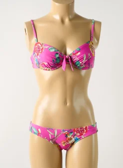 Maillot De Bain 2 Pièces Watercult Rose Haut Soutien-gorge Balconnet