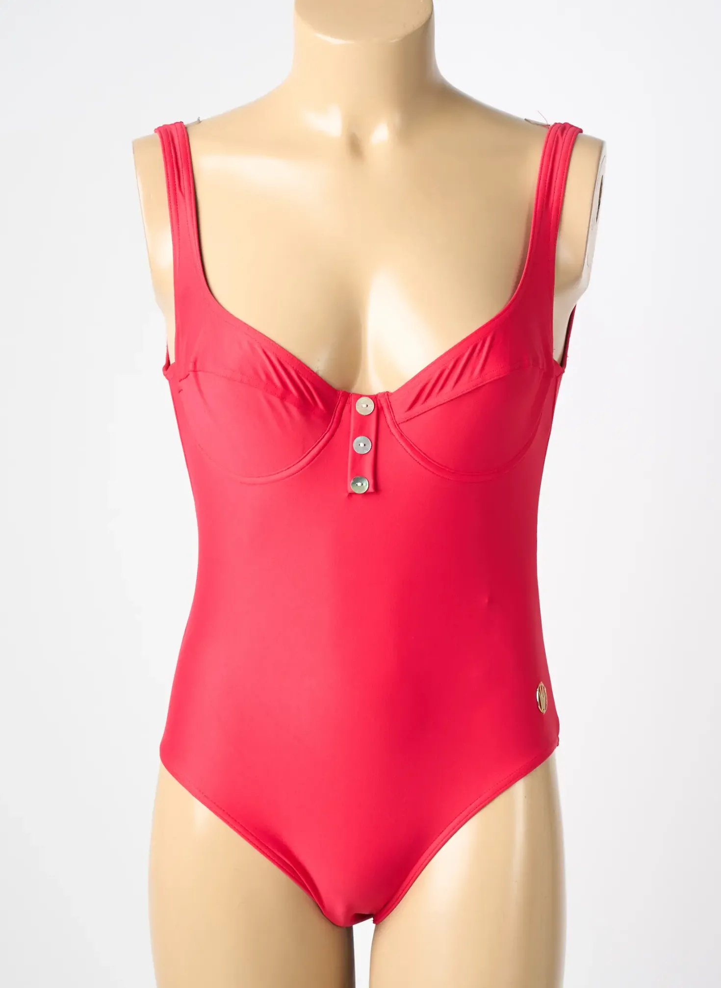 Maillot De Bain 1 Pièce Triumph Rouge Haut Soutien-gorge Emboitant