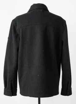 Manteau Court Cambridge Gris Sans Capuche
