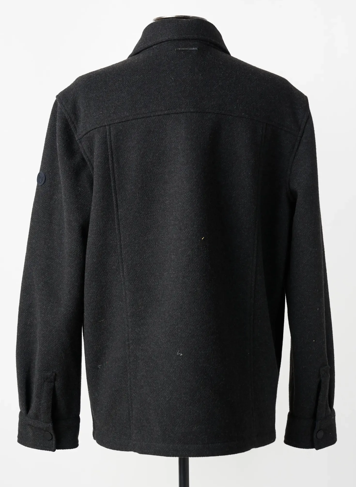 Manteau Court Cambridge Gris Sans Capuche