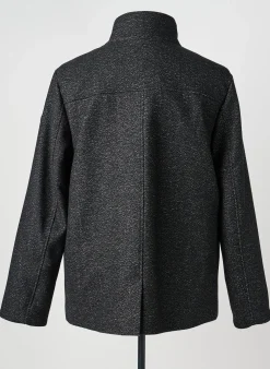 Manteau Court Cambridge Gris Sans Capuche