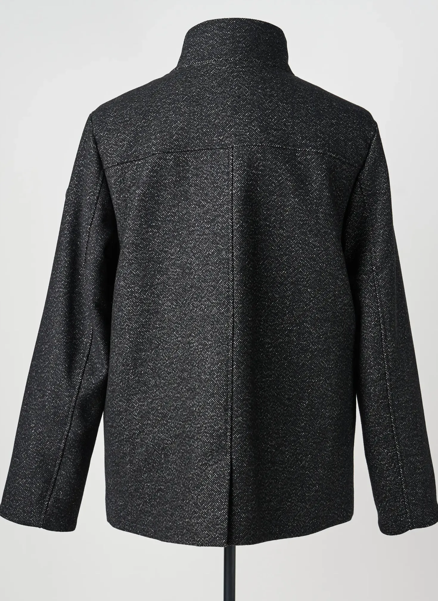 Manteau Court Cambridge Gris Sans Capuche