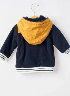 Manteau Court Elle Est Ou La Mer Bleu A Capuche