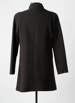 Manteau Court Hippocampe Marron Sans Capuche