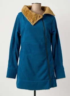 Manteau Court Kali Yog Bleu Sans Capuche