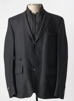 Manteau Court Karl Lagerfeld Noir Sans Capuche