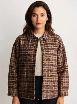 Manteau Court La Fiancee Du Mekong Marron