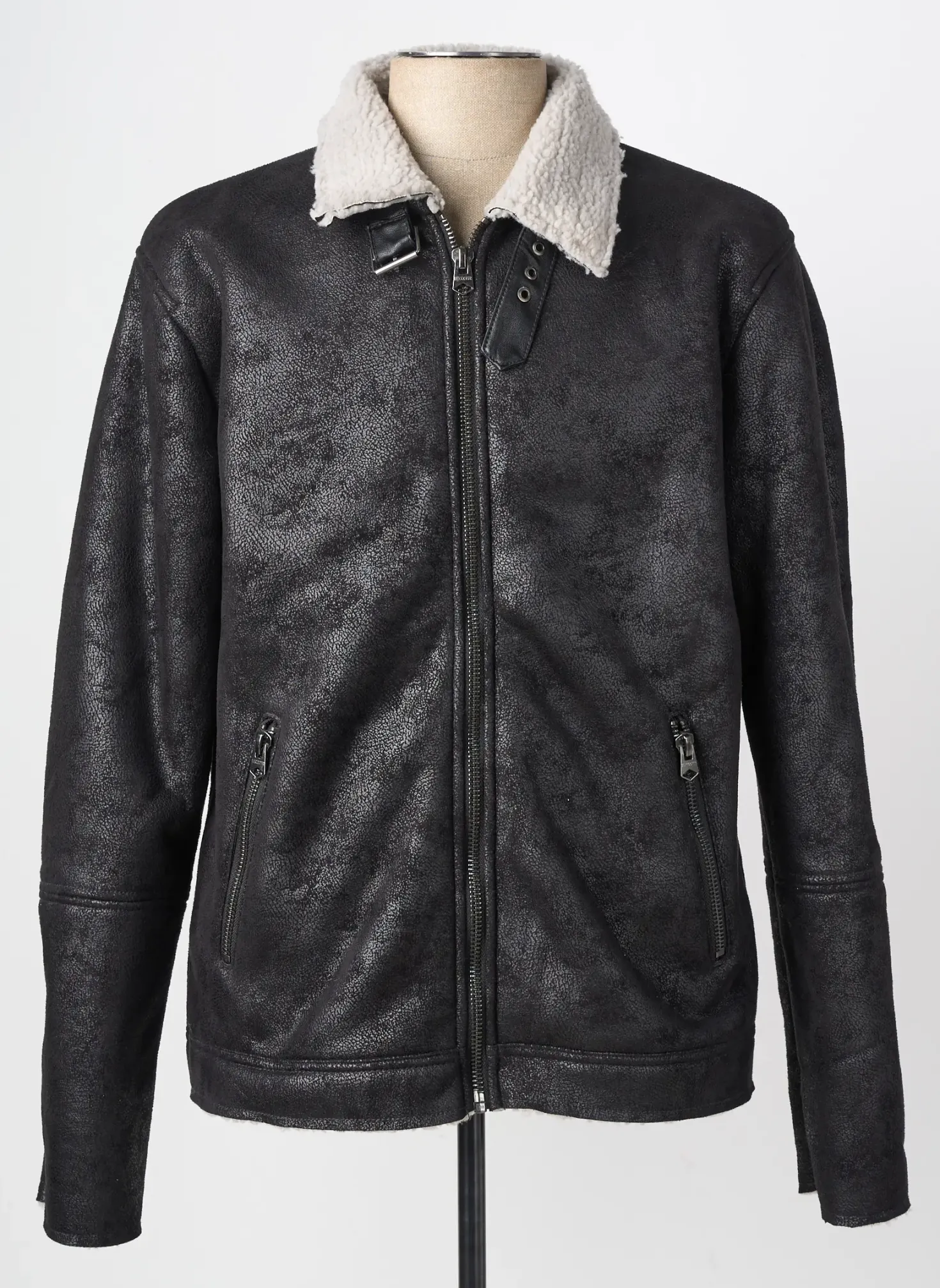 Manteau Court Lee Cooper Marron Sans Capuche