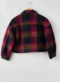 Manteau Court Le Temps Des Cerises Violet Sans Capuche