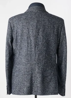 Manteau Court Manuel Ritz Bleu Sans Capuche