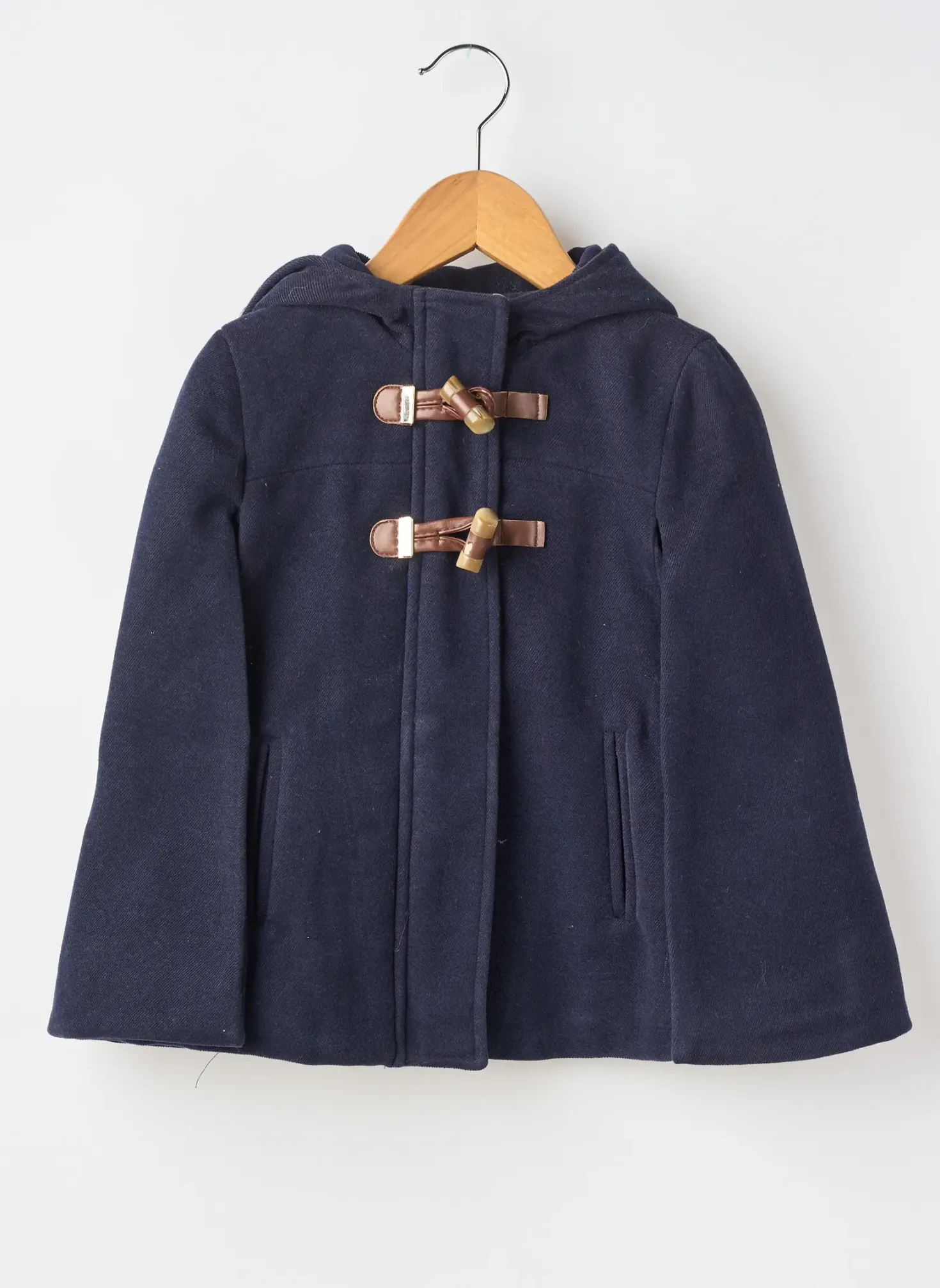 Manteau Court Mayoral Bleu A Capuche