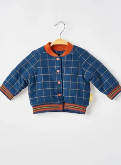 Manteau Court Moulin Roty Bleu Sans Capuche