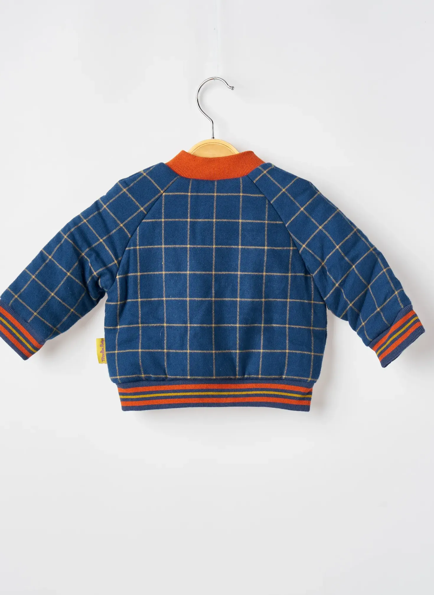 Manteau Court Moulin Roty Bleu Sans Capuche
