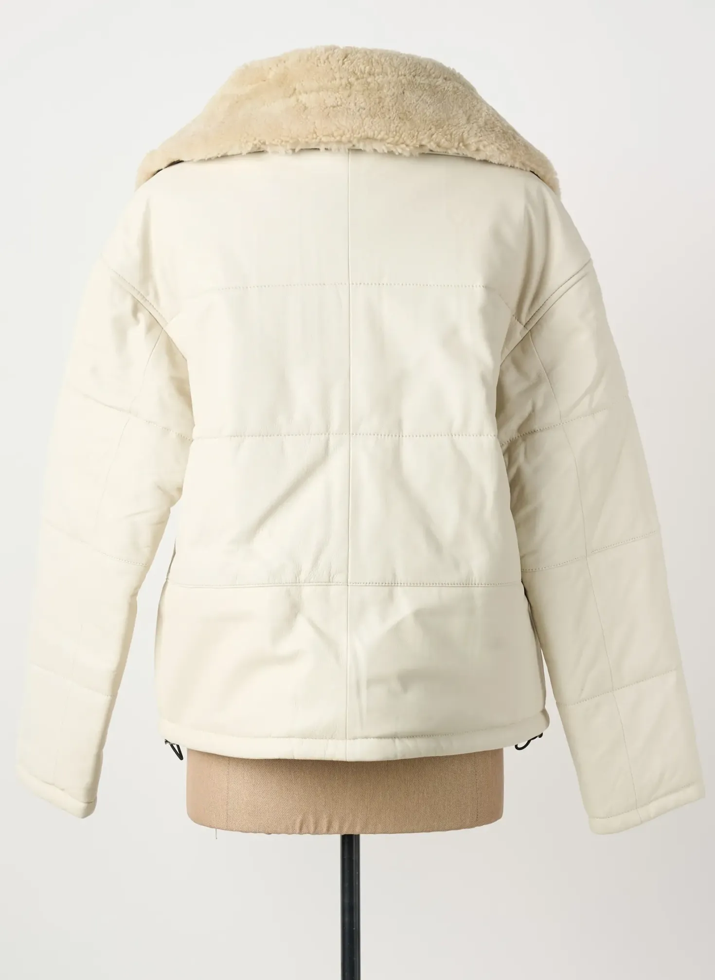 Manteau Court Oakwood Beige Sans Capuche