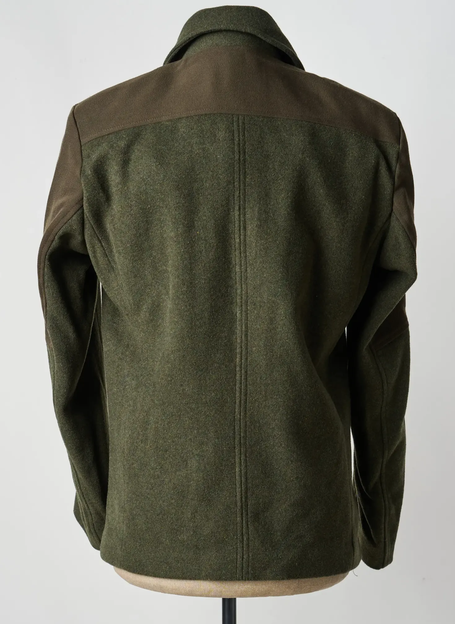 Manteau Court Pierre Talamon Vert Sans Capuche