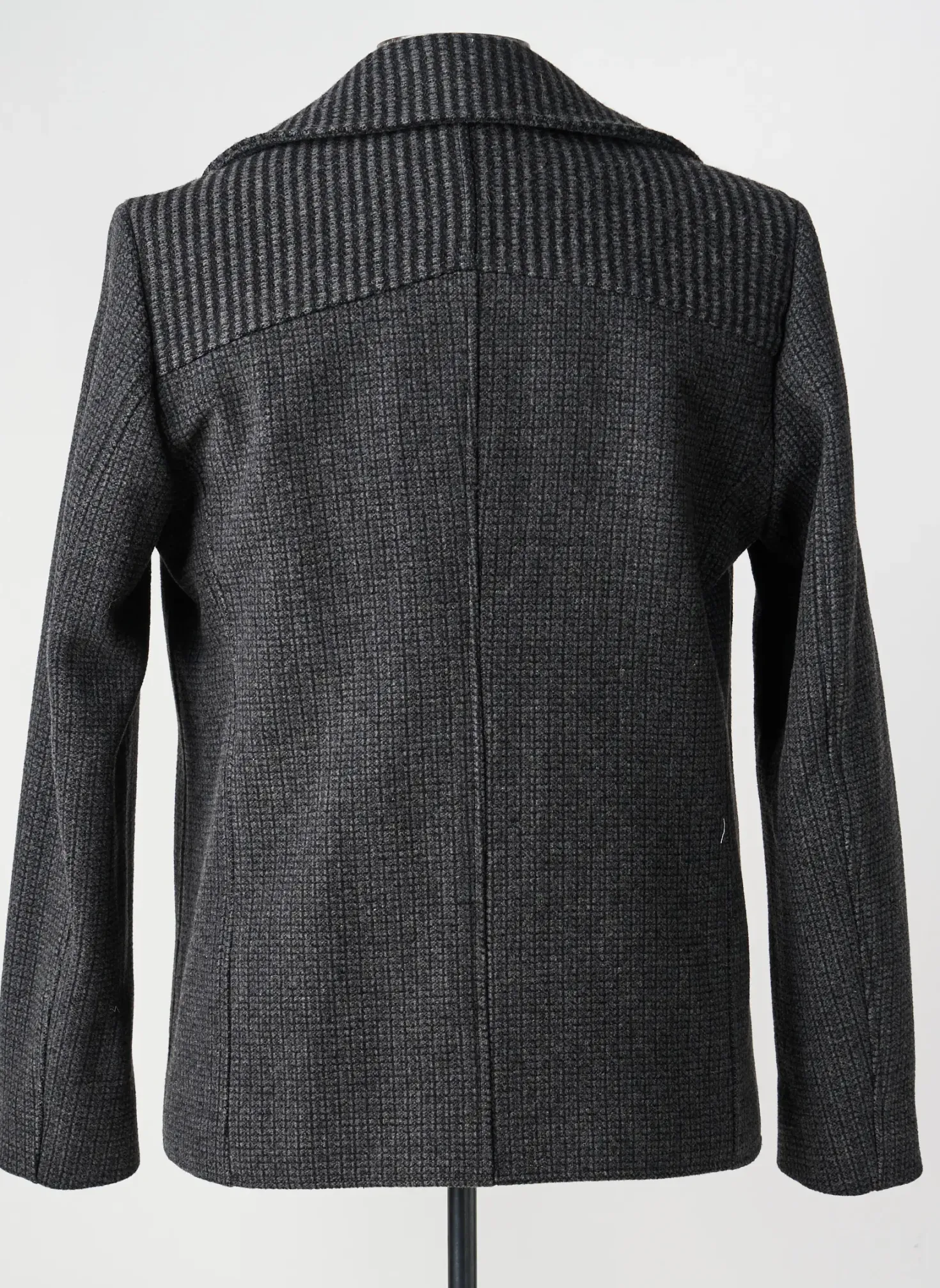 Manteau Court Pierre Talamon Gris Sans Capuche