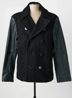 Manteau Court Ralph Lauren Noir Sans Capuche