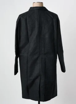 Manteau Long Areline Gris Sans Capuche