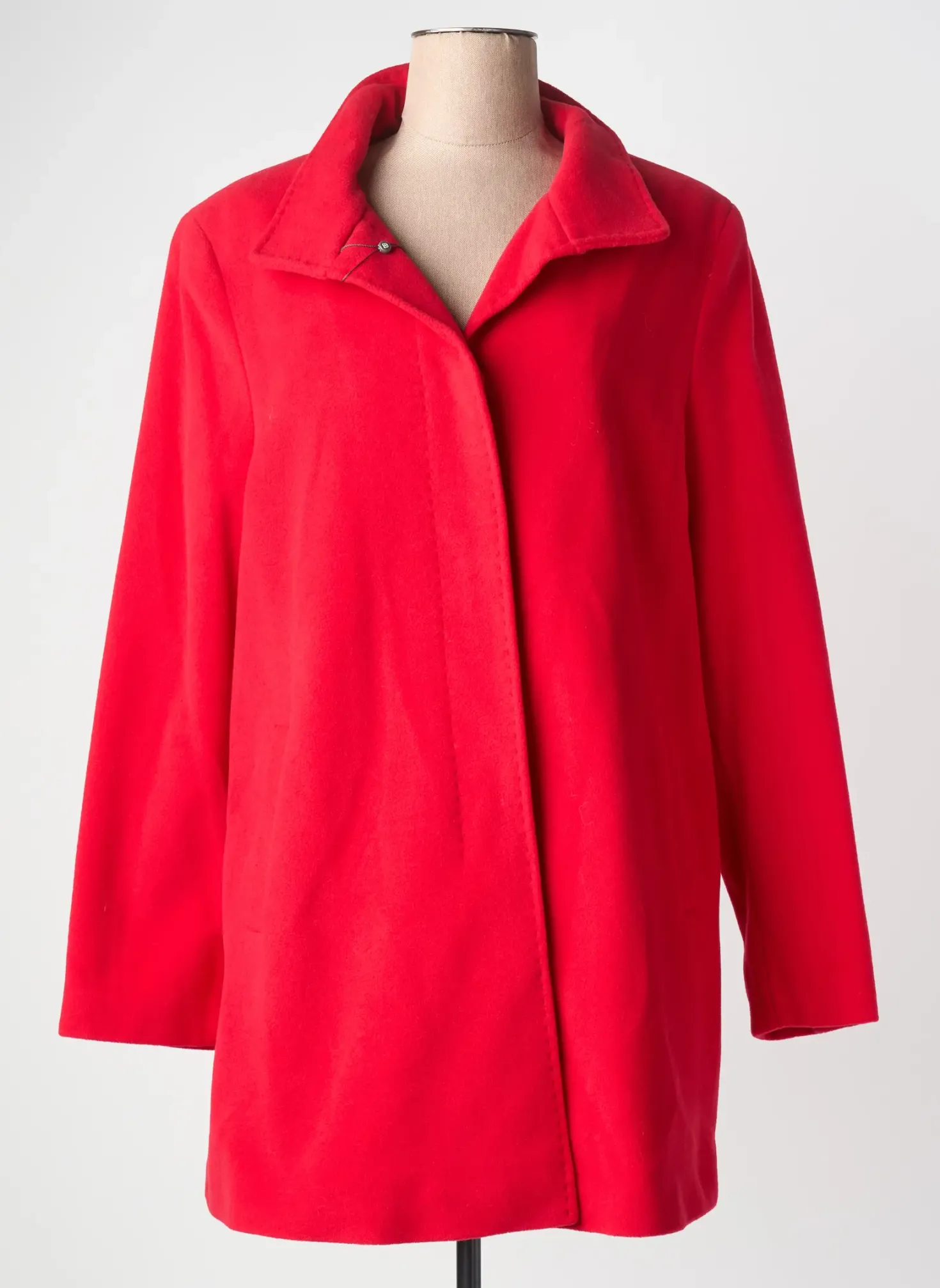 Manteau Long Basler Rouge Sans Capuche