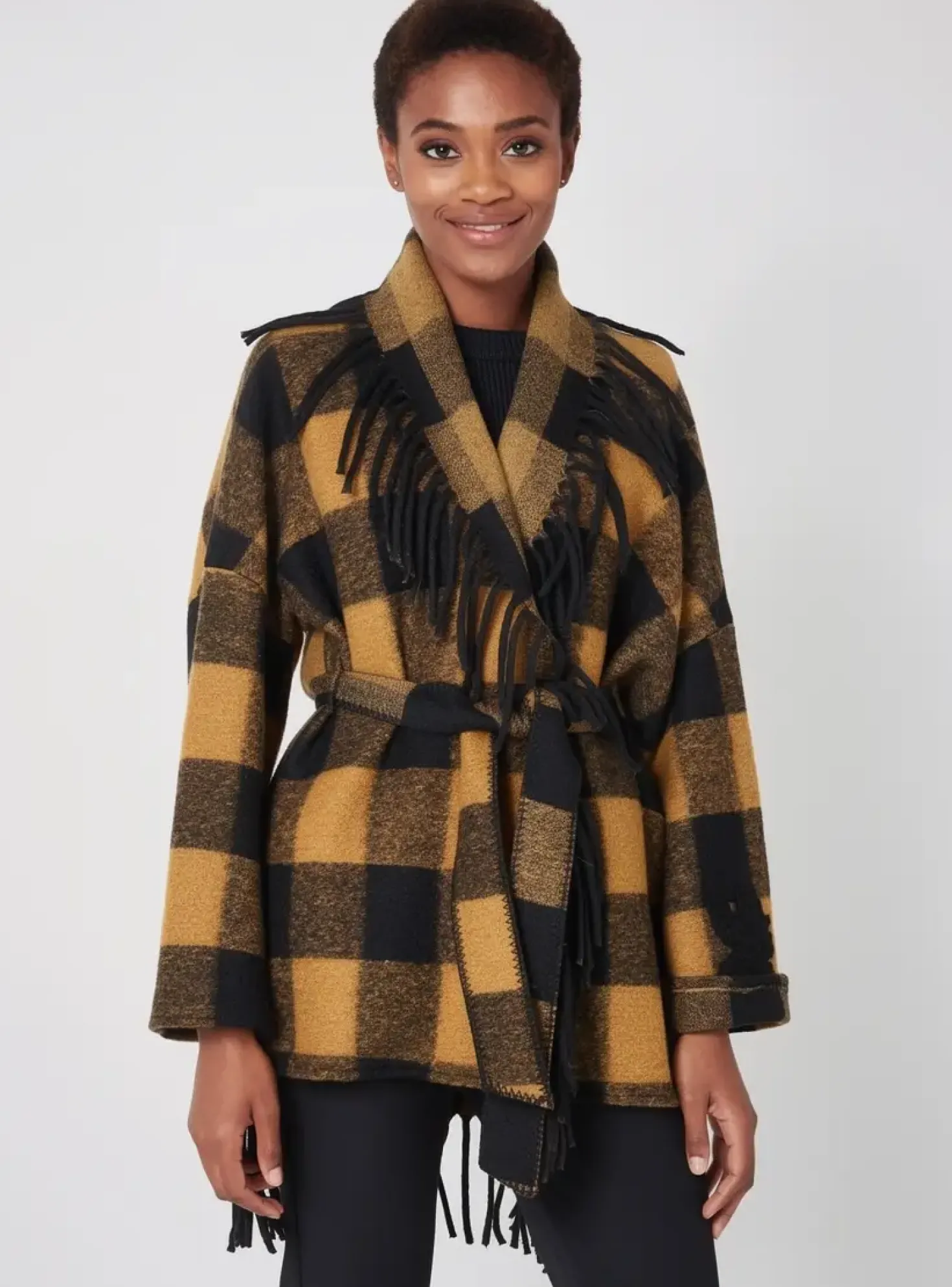 Manteau Long Bazar Deluxe Noir Sans Capuche