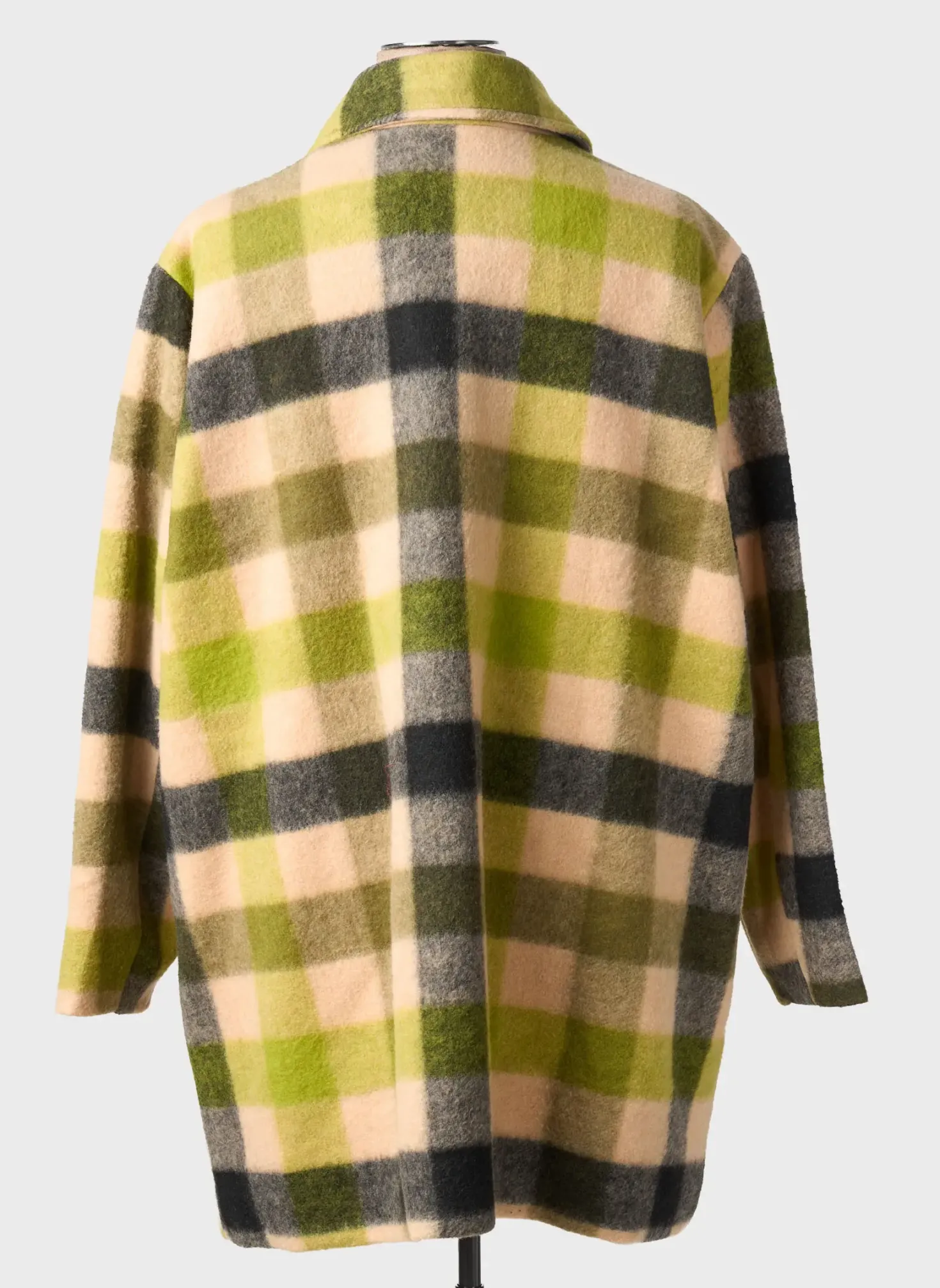 Manteau Long Ciso Vert Sans Capuche