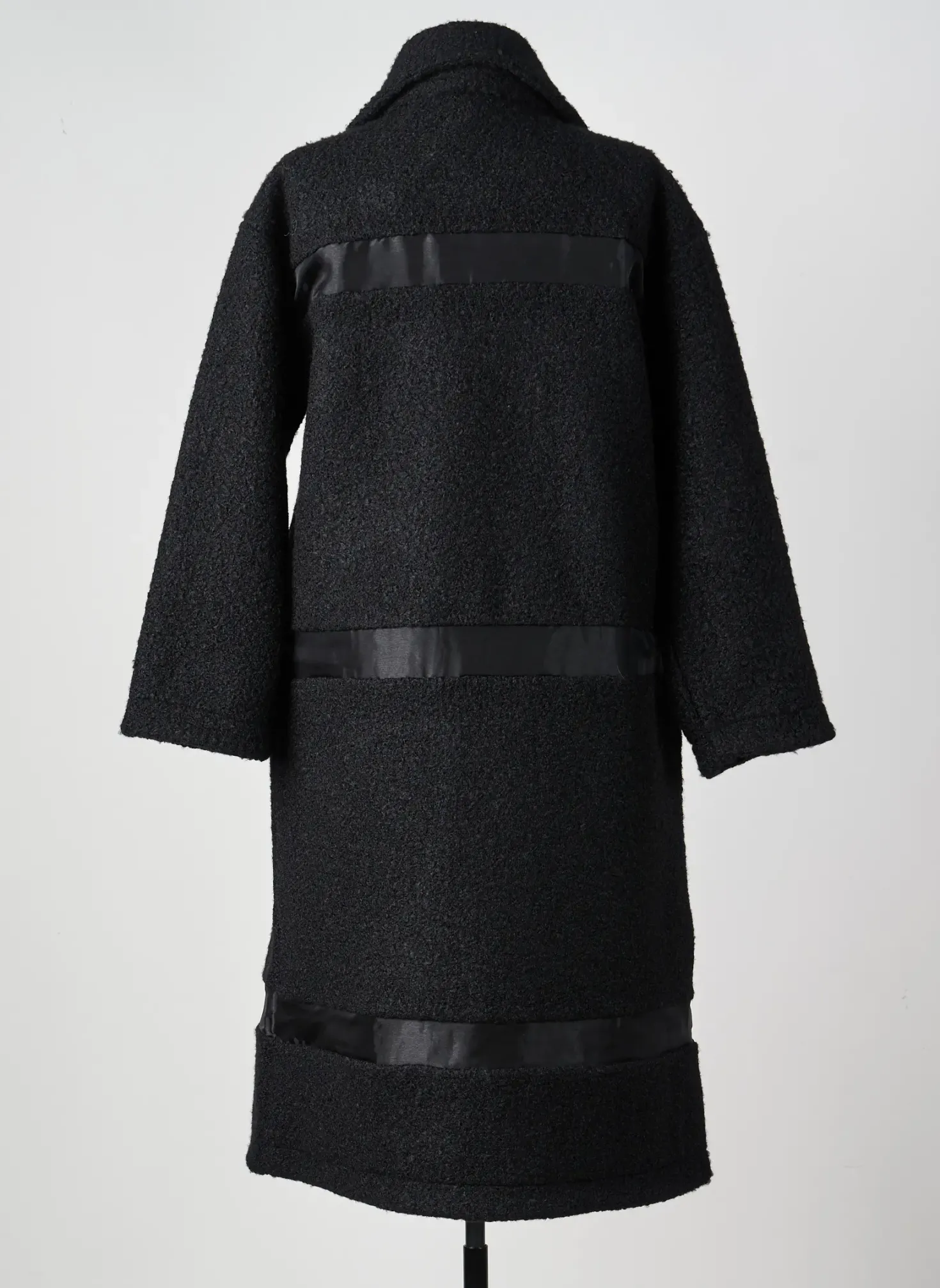 Manteau Long Ever Sassy Noir Sans Capuche