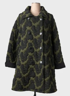 Manteau Long Ever Sassy Vert Sans Capuche