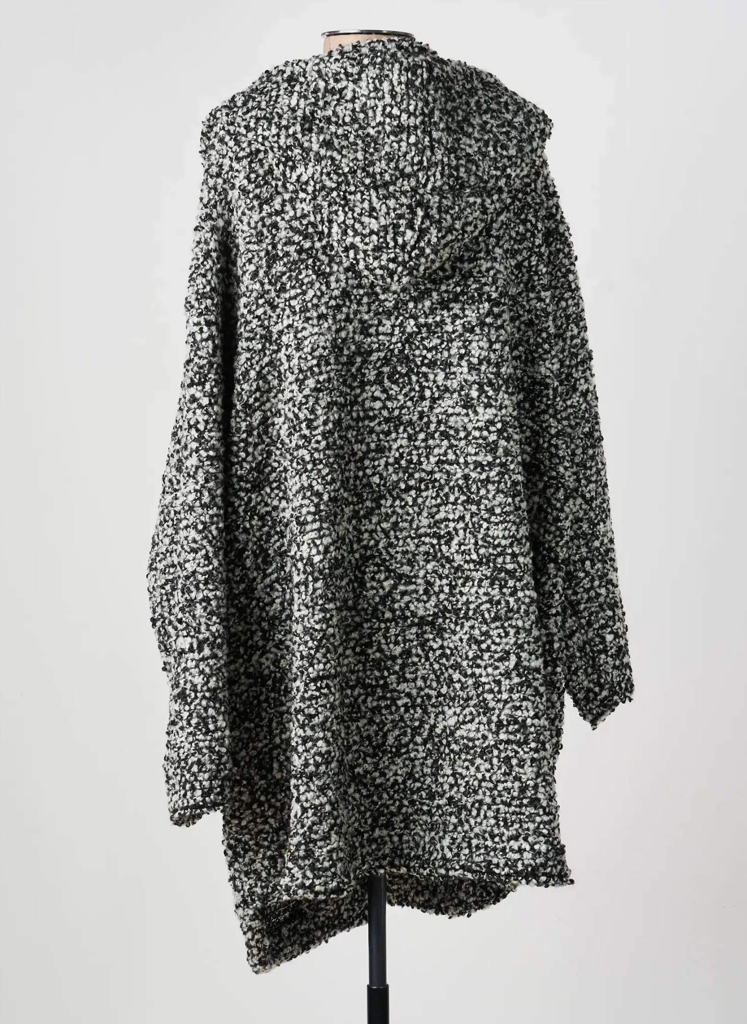 Manteau Long Franck Anna Gris A Capuche