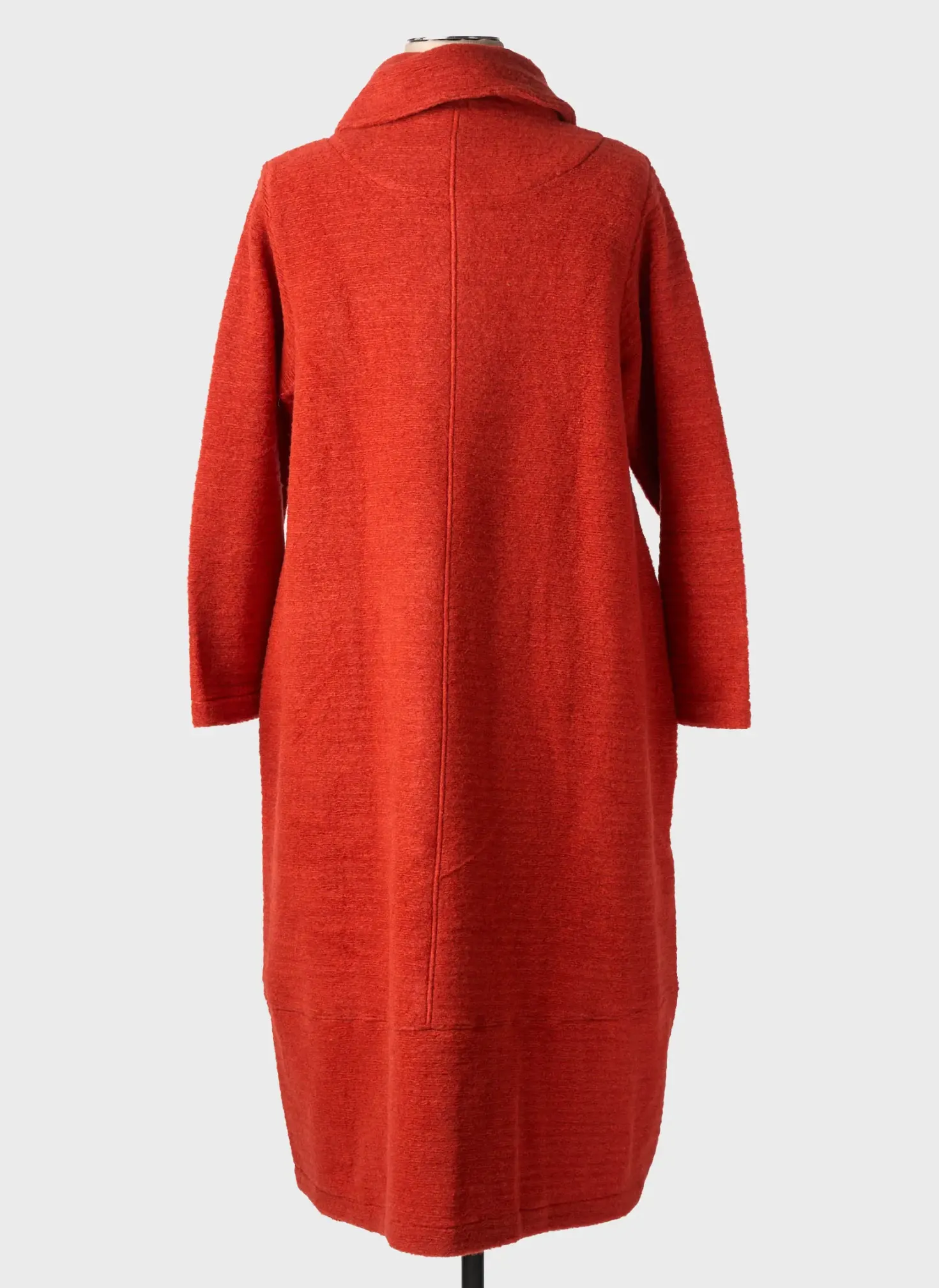 Manteau Long G!oze Orange Sans Capuche