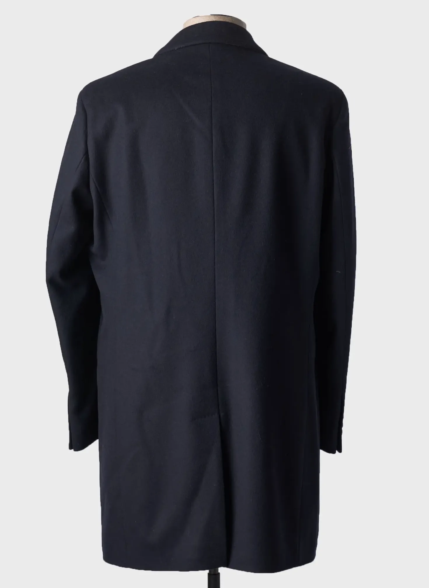 Manteau Long Hugo Boss Bleu Sans Capuche