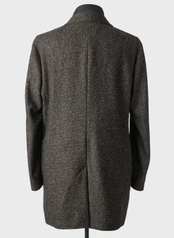 Manteau Long Hugo Boss Noir Sans Capuche