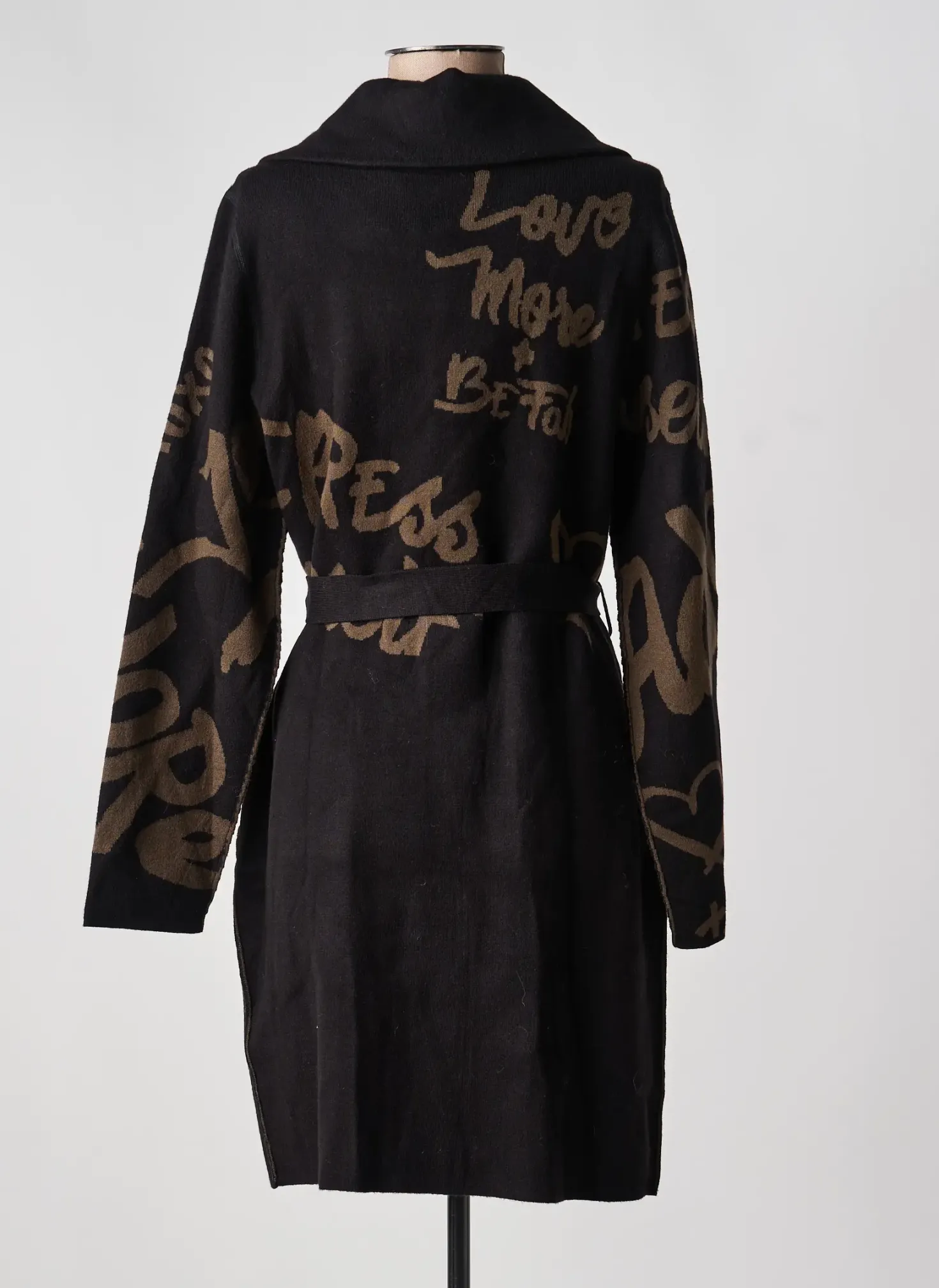 Manteau Long Joseph Ribkoff Noir Sans Capuche