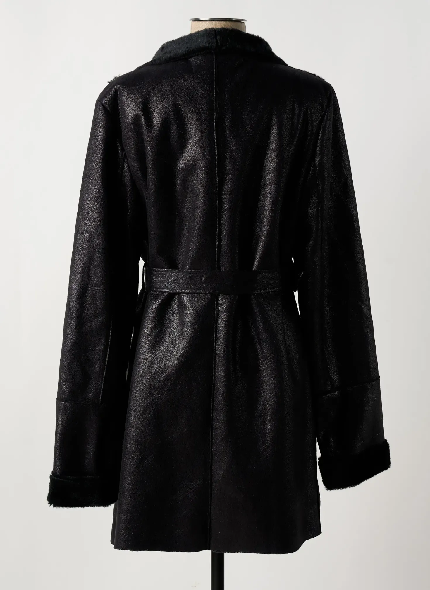 Manteau Long La Fee Maraboutee Noir Sans Capuche