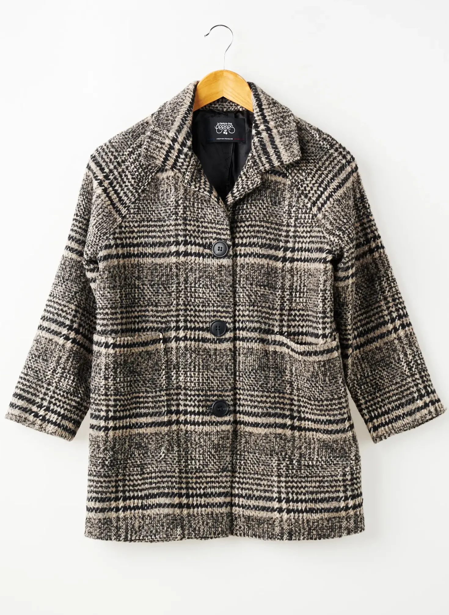 Manteau Long Le Temps Des Cerises Noir Sans Capuche