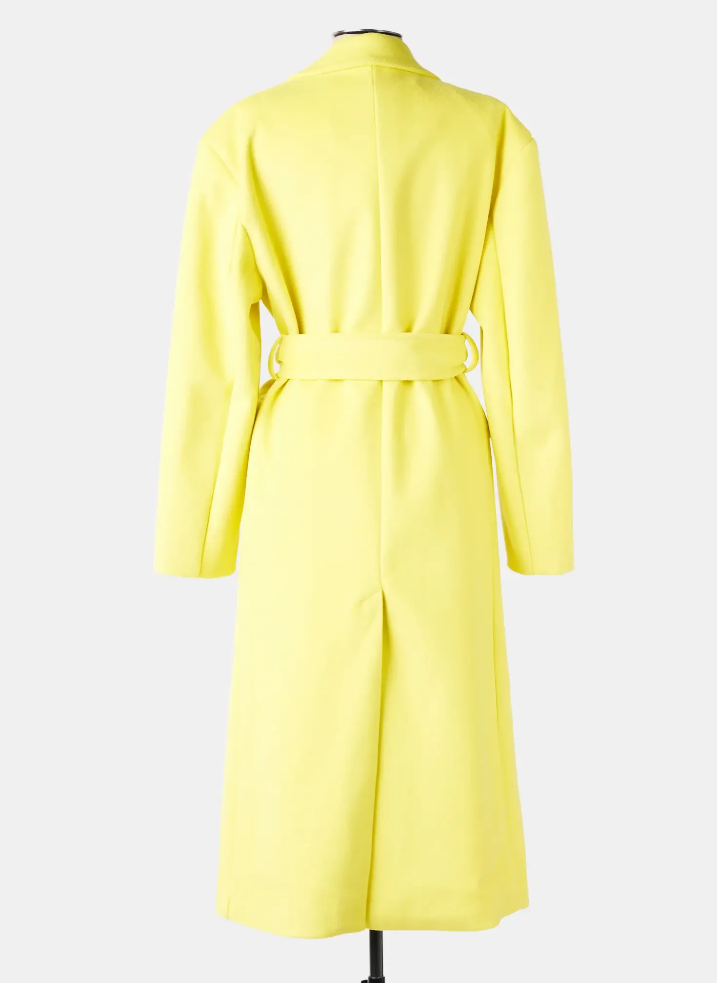 Manteau Long Lumina Jaune Sans Capuche