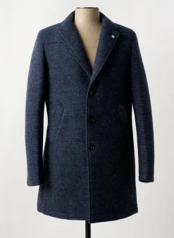 Manteau Long Manuel Ritz Gris Sans Capuche