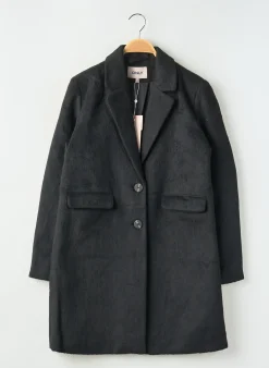 Manteau Long Only Noir Sans Capuche