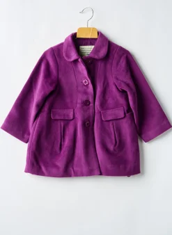 Manteau Long Tuc Tuc Violet Sans Capuche