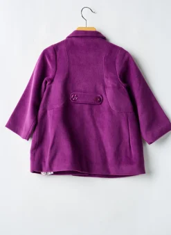 Manteau Long Tuc Tuc Violet Sans Capuche