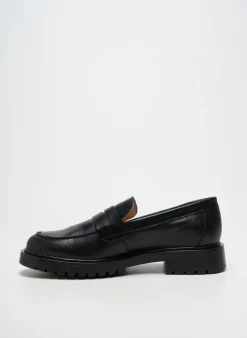 Mocassins Acebos Noir Talon Plat Jusqu'à 3cm
